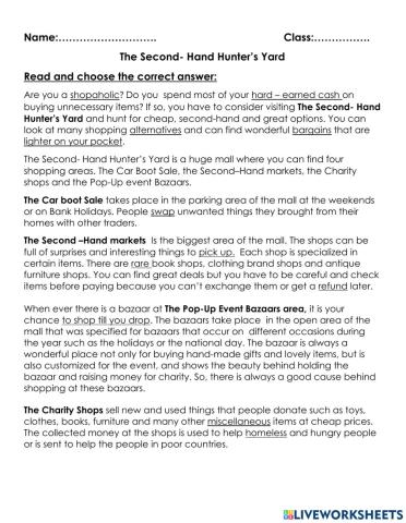 Second -hand Hunter's Yard