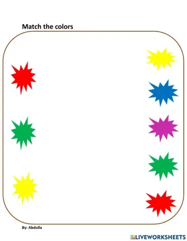 Match red, green and yellow color