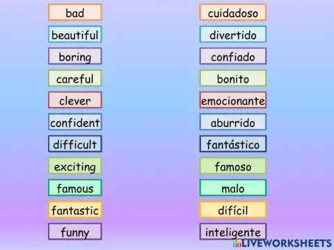 Adjectives 1