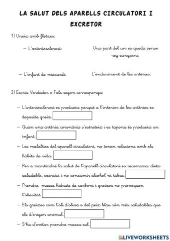 La salut dels aparells circulatori i excretor