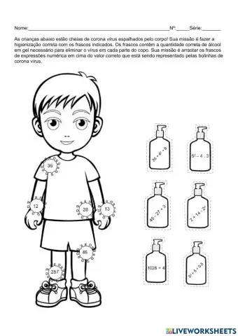 Expressão numérica e corona virus