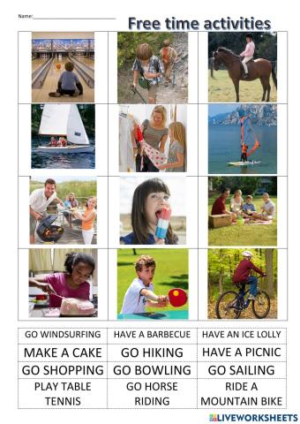 Free time activities