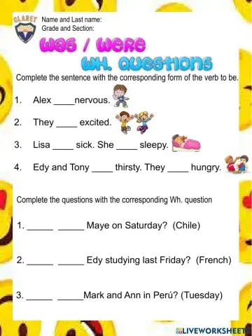 4th. grade. Grammar Unit 4. Pract. Act.