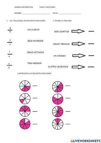 Examen fracciones