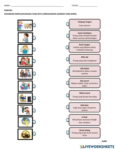 Simpulan Bahasa Tahun 3