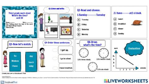 Third worksheet