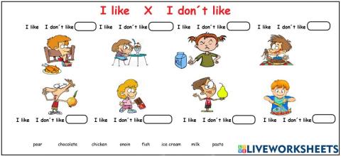 I like - i don-t like