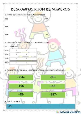 Descomposición de números