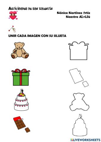 Percepción visual de imágen-silueta