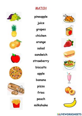 Food - vocabulary