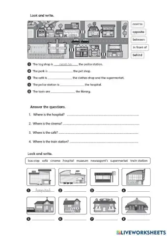 Prepositions of place