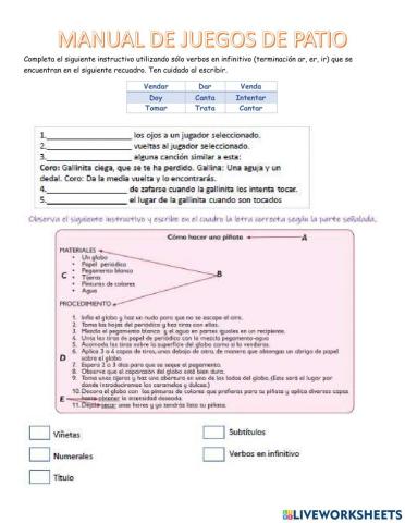 Manual de juegos de patio