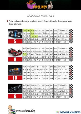 Cálculo mental 1