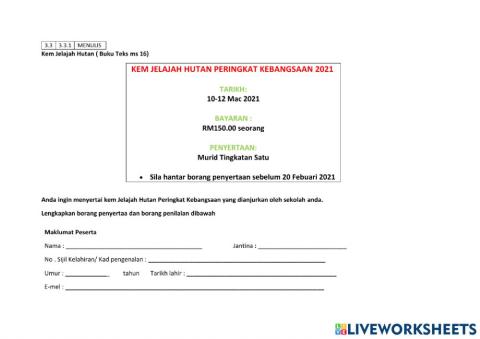 3.	3.3.1 Unit 3 Kem Jelajah Hutan ms 16