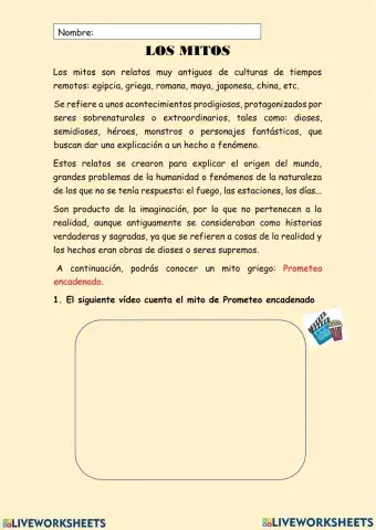 MITO: PROMETEO ENCADENADO