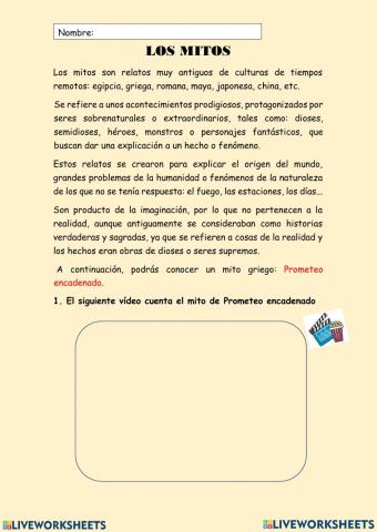 MITO: PROMETEO ENCADENADO