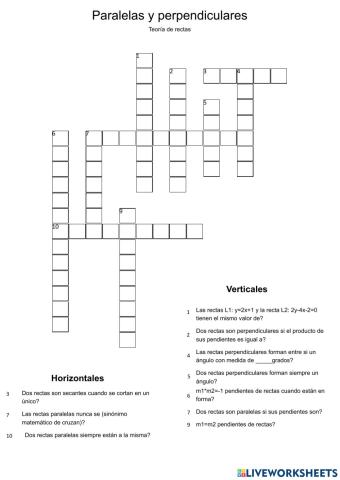 Paralelas y Perpendiculares
