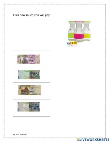 Select how much you will pay