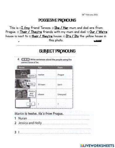 Starter Unit : free time