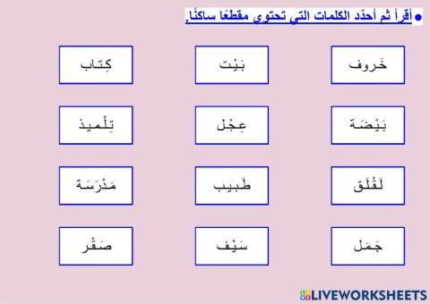 المقطع الساكن - ١