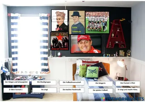 Verbinde die Poster mit den Informationen