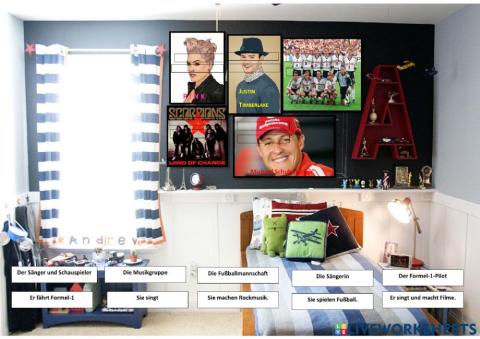 Verbinde die Poster mit den Informationen