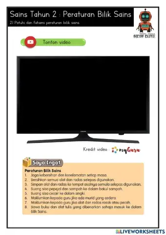 Peraturan Bilik Sains