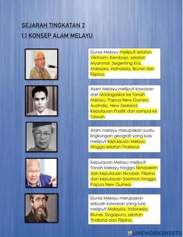 Sejarah Tingkatan 2 I 1.1 Konsep Alam Melayu