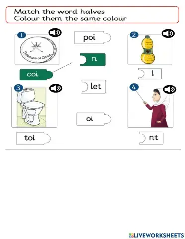 Listen and match ( oi sound )