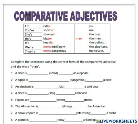 Cefr 5: unit 1 (comparative)