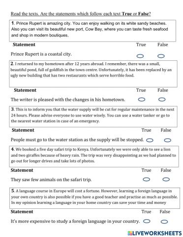 Reading Comprehension