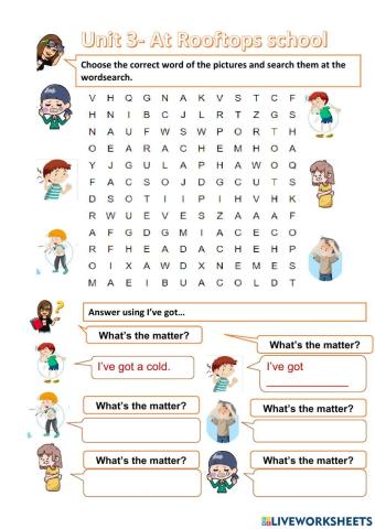 Unit 3 What's the matter Rooftops 4