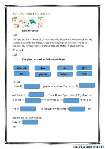 An email about my school