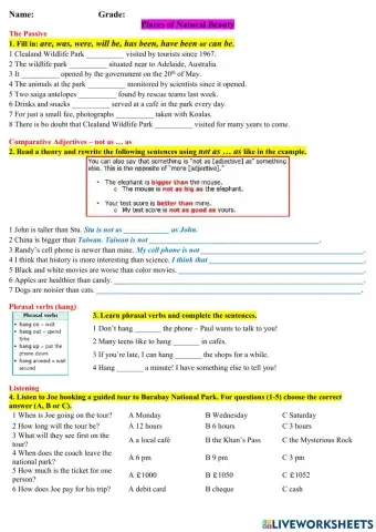 Places of Natural Beauty