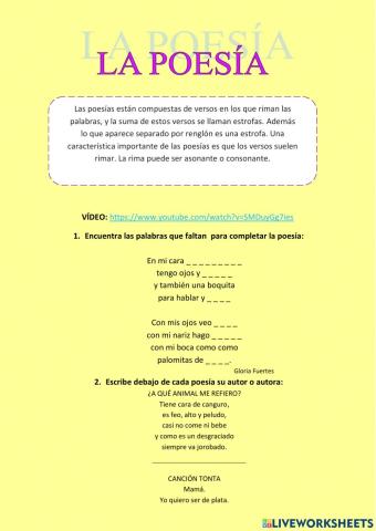 La poesía