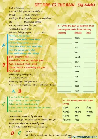 Set fire to the rain