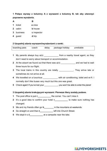 Vocabulary test e8 unit 8