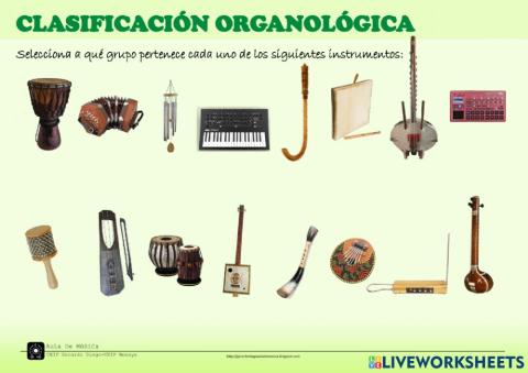 Clasificación organológica