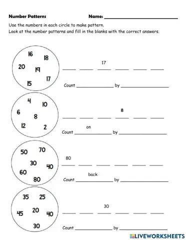 Lesson 2.3 Number Patterns