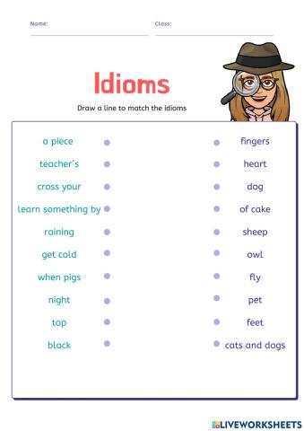 Idioms activity