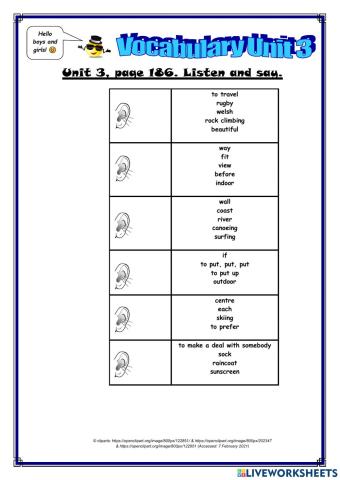 Vocabulary Unit 3 (part 2)