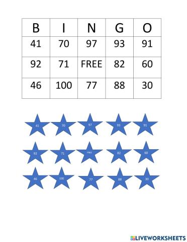 Addition with Regrouping BINGO Card 1