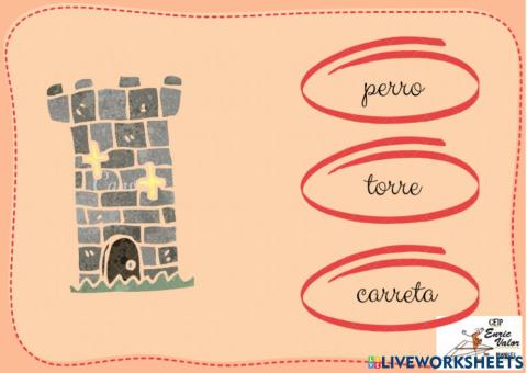 Elige LA PALABRA ADECUADA R RR