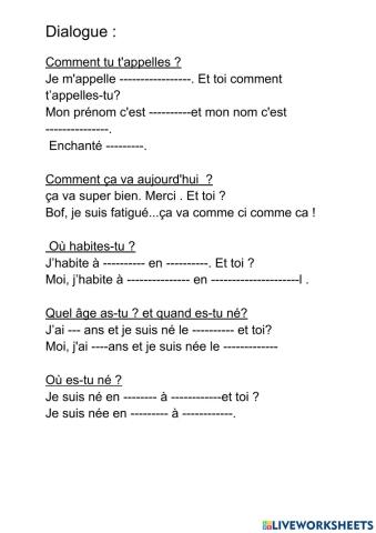 Dialogue entrainement lecture