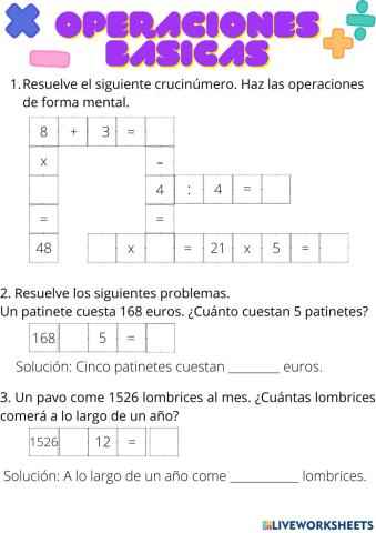 Operaciones básicas