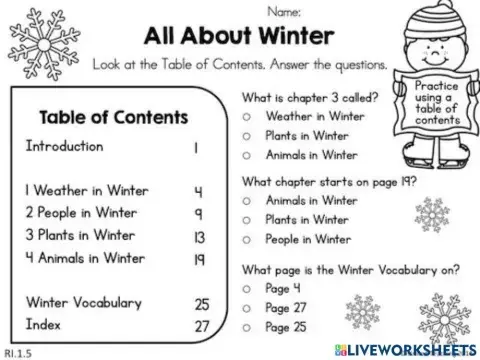 Table of Contents
