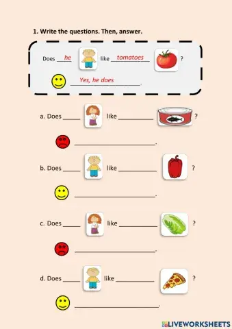 Like questions + food