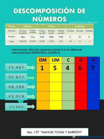 Descomposición de números