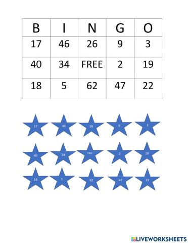 Subtraction with regrouping BINGO Card 2