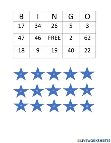Subtraction with regrouping BINGO Card 3